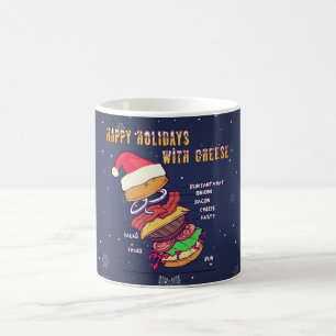 Happy Holidays with Cheese, Christmas Burger Kaffeetasse