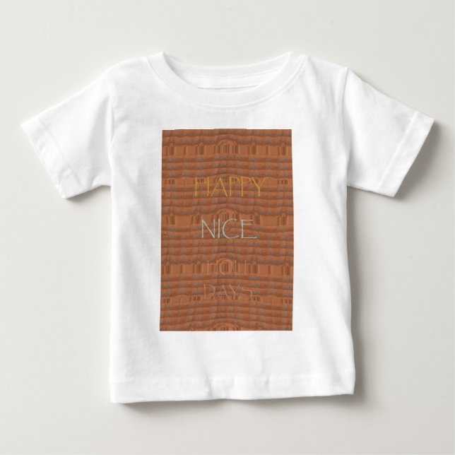 Happy Holidays Zebra Kunstdruckerei Baby T-shirt (Vorderseite)