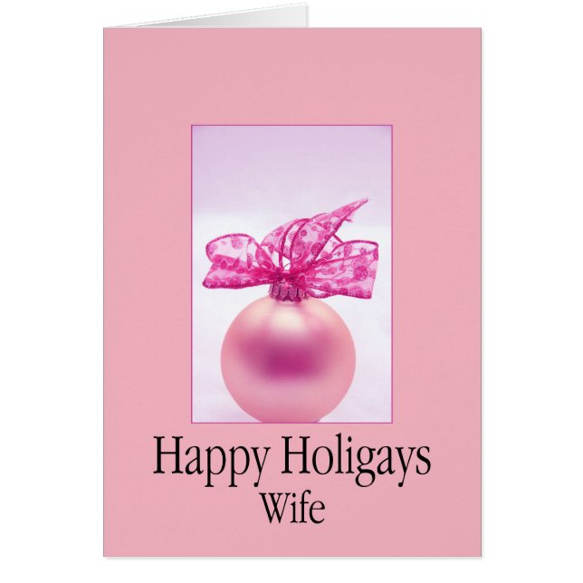 Happy Holigays Ehefrau (Vorne)