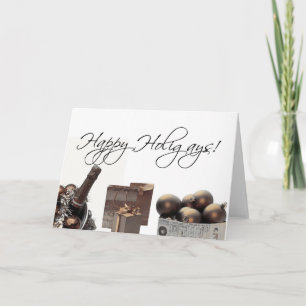 Happy Holigays gay lesbienne carte de noël sepia