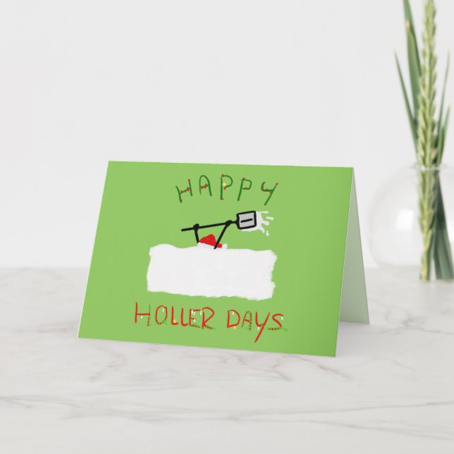 Happy Hollerdays 5 - Schneeschuhen. Karte (Vorderseite)