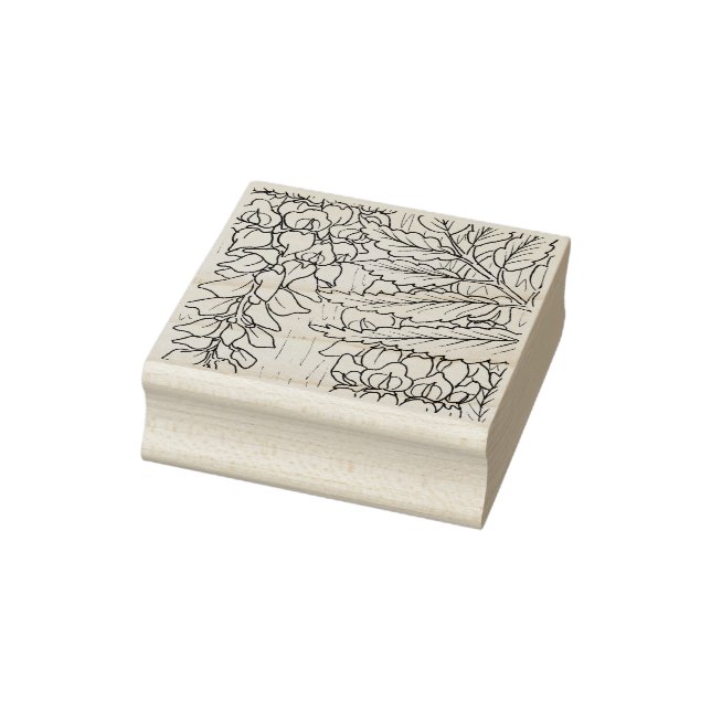 Happy Hollow Raccoon - Wisteria Gummistempel (Stempel)