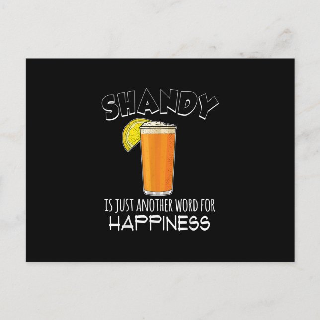 Happy Homebrewing Biercocktail Shandy Ankündigungspostkarte (Vorderseite)