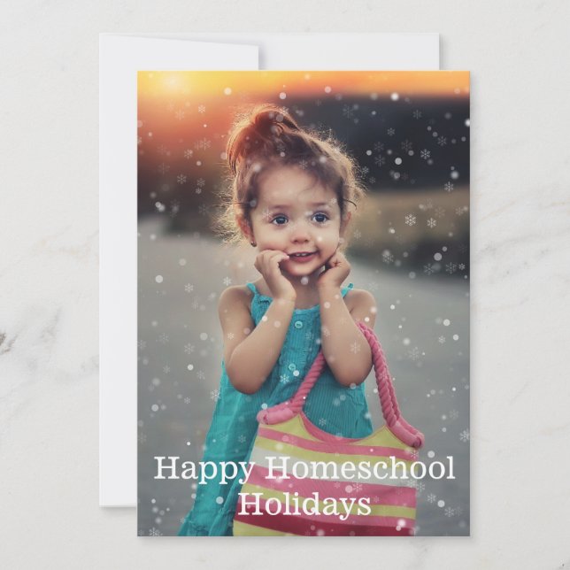 Happy Homeschool Holidays Feiertagskarte (Vorderseite)