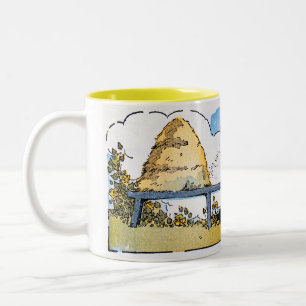 Happy Honey Bee Hive Vintag Art Tasse