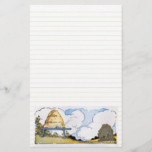 Happy Honeybee Hive Stationery Lined Briefpapier
