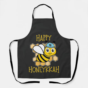 Happy Honeykah Honey Bee Hanukkah Jewish Schürze