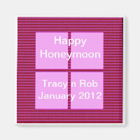 Happy Honeymoon - Pink Square Memory Bank