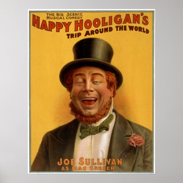 Happy Hooligan's Reise um die Welt Poster (Vorne)