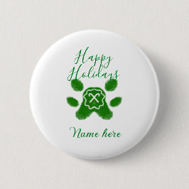 Happy Hop Hund Pfoten Candy Stock Tier Button