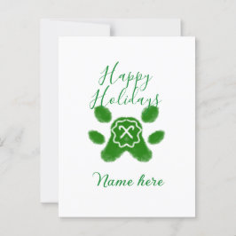 Happy Hop Hund Pfoten Candy Stock Tier Postkarte