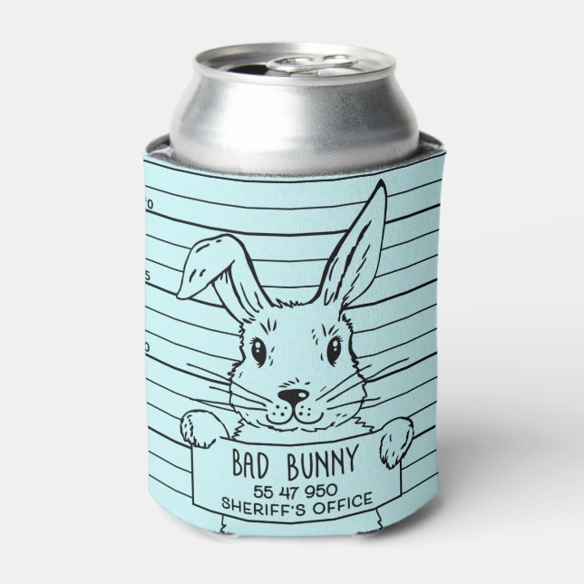 Happy Hoppy Ostern Niedlich Funny Bunny Dosenkühler (Kanne Vorderseite)