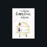 Happy Hour bei Zuhause I Leinwanddruck<br><div class="desc">Happy Hour auf Zuhause I von Victoria Borges</div>
