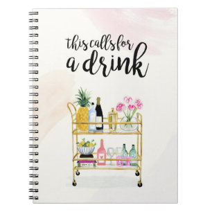 Happy Hour bei Zuhause II Notizblock