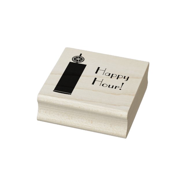 Happy Hour Cocktail Briefmarke Gummistempel (Stempel)