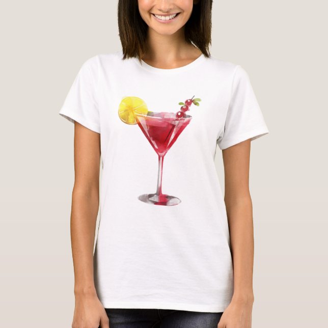 Happy Hour Cocktail T-Shirt (Vorderseite)