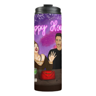 Happy Hour   Diversity Artwork Thermosbecher