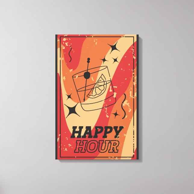 Happy Hour Haven Leinwanddruck (Vorderseite)