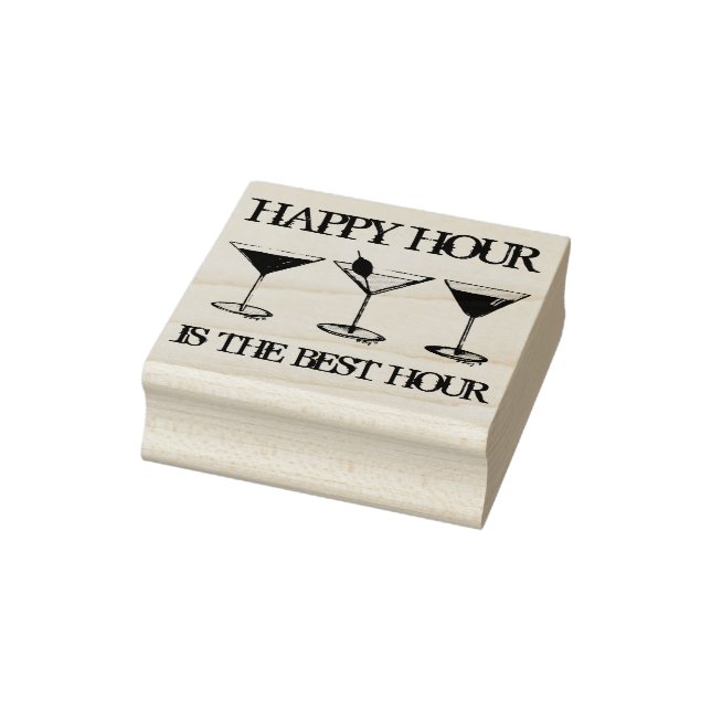 Happy Hour ist der beste Stunden-Drink-Cocktail Gummistempel (Stempel)