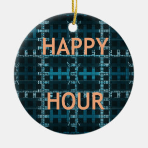 Happy Hour Keramikornament