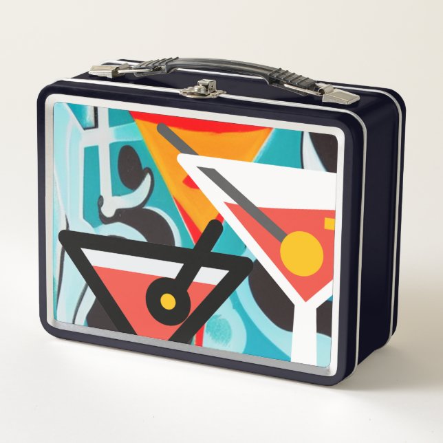 Happy Hour Metall Brotdose (Vorderseite)