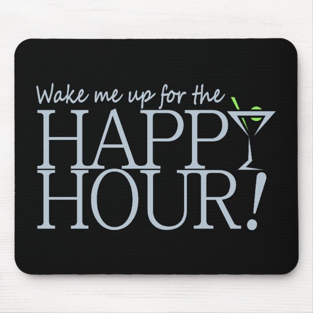 Happy Hour mousepad, anpassen Mousepad (Vorne)