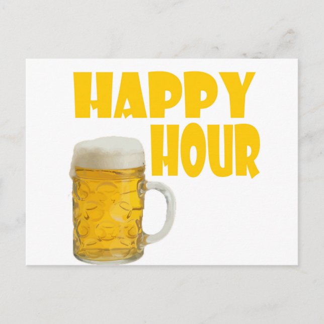 Happy Hour Postkarte (Vorderseite)