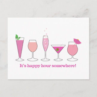 Happy Hour Postkarte