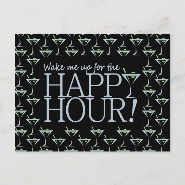 Happy Hour Postkarte (Vorderseite)