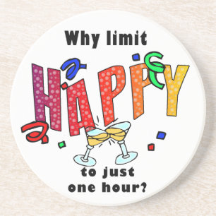 Happy Hour Sandstein Untersetzer