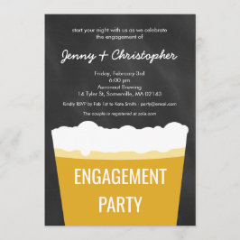 Happy Hour Shower Beer Engagement Party einladen Einladung