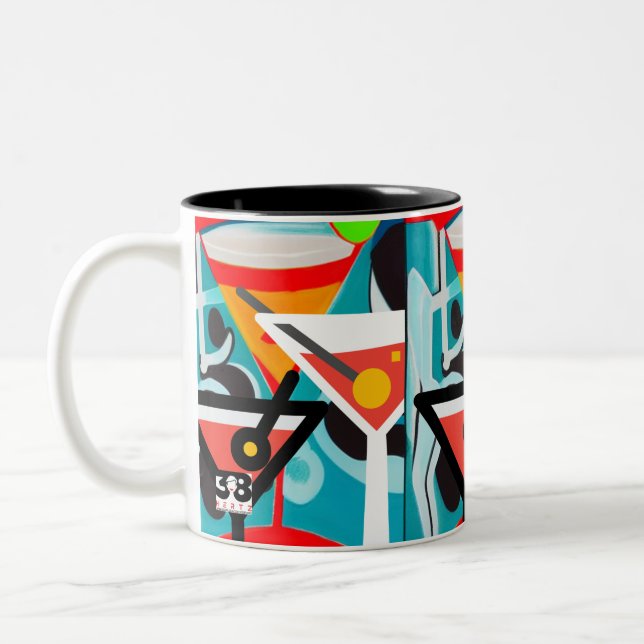 Happy Hour Zweifarbige Tasse (Links)