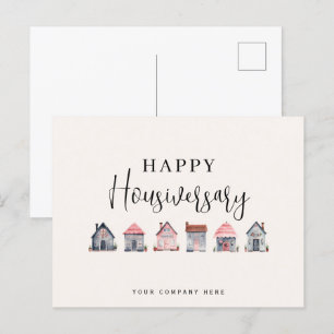 Happy Housiversary Real Anwesen Postkarte
