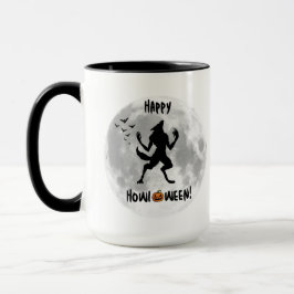 Happy Howl-o-ween Funny Werewolf Coffee Mug