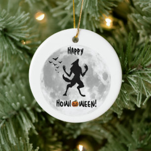 Happy Howl-o-ween Werewolf Ornament