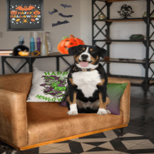 Happy Howl-o-ween Wolf Reiten auf Skateboard