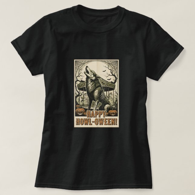 HAPPY HOWL-OWEEN! T-Shirt (Design vorne)