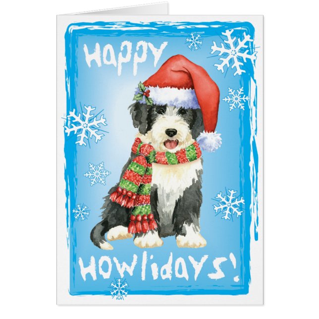 Happy Howliday Beardie (Vorne)