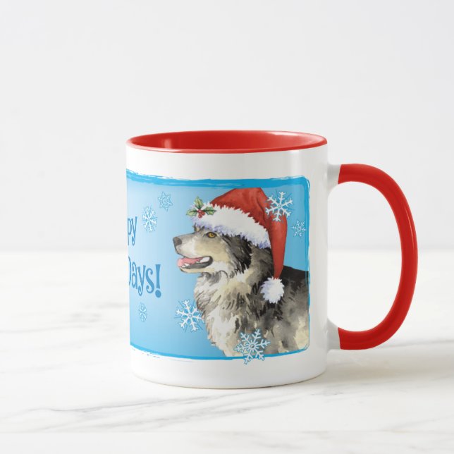 Happy Howliday Malemute Tasse (Rechts)