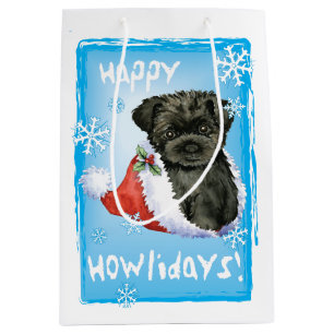 Happy Howlidays Affenpinscher Mittlere Geschenktüte