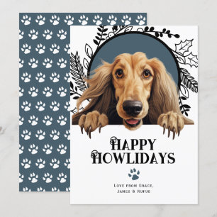 Happy Howlidays Afghan Hound Weihnachten