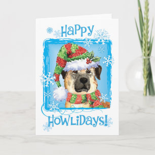 Happy Howlidays Anatolian Shepherd Ferienkarte Feiertagskarte