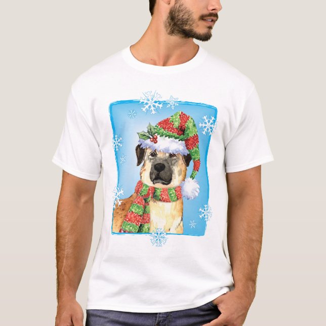Happy Howlidays Anatolian Shepherd T - Shirt (Vorderseite)