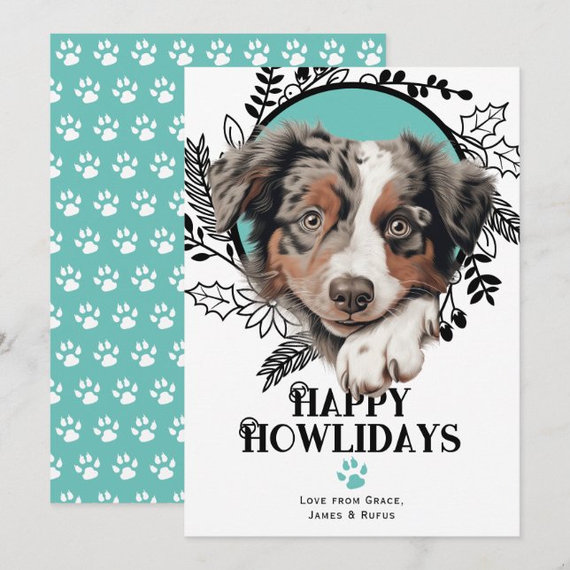Happy Howlidays Australian Cattle Dog Weihnachten (Vorne/Hinten)
