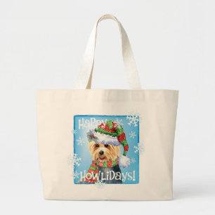 Happy Howlidays Australian Terrier Grand Sac fourr