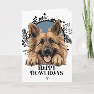 Happy Howlidays belgische Tervuren Dog Weihnachten