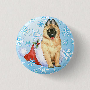 Happy Howlidays Belgium Tervuren Button