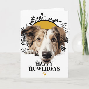 Happy Howlidays Borzoi Dog Weihnachten