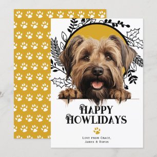 Happy Howlidays Briard Dog Weihnachten