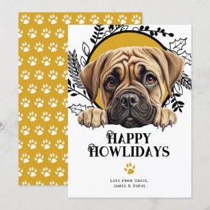Happy Howlidays Bullmastiff Dog Weihnachten